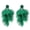 Green, variant on Handmade Fabric Tassel Earrings for Women Bohemian Drop Earrings Jewelry White