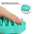 thumbnail image 3 of Paquete de 2 cepillos de champú para masaje del cuero cabelludo – Cepillo mejorado para el cuero cabelludo húmedo y seco con cerdas de silicona suave para eliminar la caspa, herramienta para el, 3 of 7