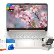 HP 14" Laptop Computer - HD Thin and Light Laptop  Intel 4-Core N150  16GB RAM  128GB UFS + 256GB Micro SD  Windows 11 Pro  1-Year Microsoft Office 365  Bluetooth  Wi-Fi