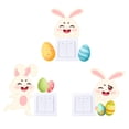 thumbnail image 6 of SLYNSHome Easter Luminous Sticker Wall Decoration,Cute Bunny Eggs Wall Paper Rabbit Sticker Glow in Dark Decals for Spring Home Office School Party Door Window Decoration, 6 of 9