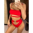 thumbnail image 4 of Sexy Bandeau Strapless Bikini High Waist Swimsuit Women Swimwear Bikini set Black Bather High Waist Bathing Suit Swim V1798S, 4 of 6