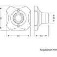 thumbnail image 2 of Portalámparas LED E27, portalámparas de cerámica E27 y base de plástico, portalámparas de pared E27, portalámparas E27 blanco con aro para luz de entrada, techo o balcón, paquete de 4, 2 of 5