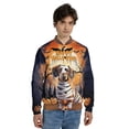 thumbnail image 4 of Mummy Dachshund Happy Halloween with Pumpkins Bats Spooky Fun All Over Print 3D Baseball Jacket Wiener Dog Lover Gifts Idea Bomber Jacket Softball - 00019, 4 of 6