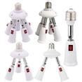 thumbnail image 2 of Cocobaby E26/E27 Light Bulb Socket Splitter Adjustable Bulbs Socket Connector with Switch, 2 of 16