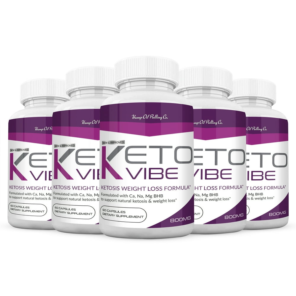 (5 Pack) Keto Vibe Pills for Weight Loss Formula, Keto Vibe Supplements