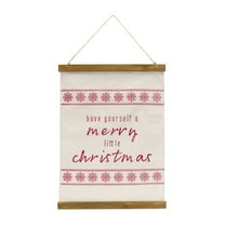 Melrose 20" "Merry Christmas" Rectangular Wall Banner