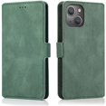 thumbnail image 1 of IBAOLE Smartphone Protective Phone Flip Cases for iPhone 13 Mobile Phone Case, Retro Style Soft Leather Magnetic Flip Phone Case Holder Mobile Phone Case, Suitable for iPhone 13 Phone Bag, 1 of 6