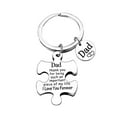 thumbnail image 1 of Father And Day Thank You Puzzle Keychain Stainless Steel Engraving Keychain, 1 of 5