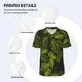 thumbnail image 5 of Fotbe Tropical Palm Leaves Fern Leaf Baseball Jersey Shirt for Men and Women, Casual Short Sleeves Button Down T-Shirt-Medium, 5 of 9