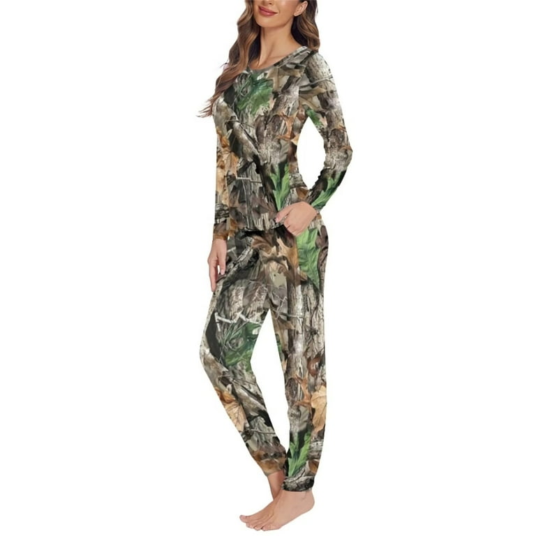 Womens camo pajama set sales