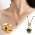 thumbnail image 3 of Collar con colgante de titanio y acero para mujer, corazón de acero inoxidable, accesorios hip hop, 3 of 8