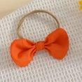 thumbnail image 6 of Pandaie Toddler Girls Heart Print Two Piece Outfit Ruffle Long Sleeve Top Tiered Skirt Bow Headband Birthday Party Holiday Photo Shoots Orange,3-4 Year, 6 of 7
