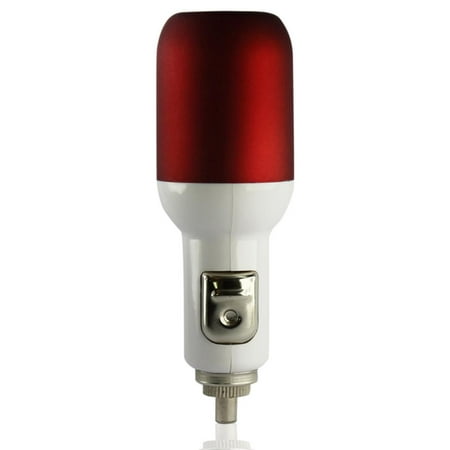 Reiko iPhone 4G 1 AMP USB Car Charger With Cable In Red | (Best Car Performance App For Iphone)