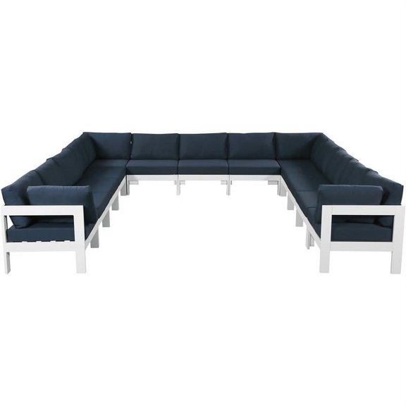 Meridian Furniture Nizuc Navy Outdoor Patio Modular Sectional
