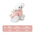 thumbnail image 2 of Suéteres para mascotas, ropa de vellón con oso, ropa para perros, suéteres cálidos de invierno para cachorros, trajes para niños y niñas con gatos pequeños (rosa) L, 2 of 5