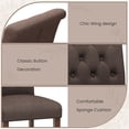 thumbnail image 5 of Arlopu Dining Chairs Set of 4, Button Tufted Parsons Dining Chair with Upholstered & Solid Wood Legs for Kitchen & Dining Room, 5 of 11