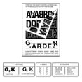 thumbnail image 4 of Permanent Adhesive Vinyl Letters & Numbers 3" 160/Pkg-Yellow, 4 of 5