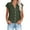 Army Green, variant on JINMGG Blouses for Women Fashion 2024 Women's Tops Fashion Solid Button Shirt Female V-Neck Loose T-Shirt Blouse