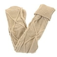 thumbnail image 6 of DQRPSEETB Women Autumn and Winter Solid Color Over the Knee Knit Socks Athletic Socks Gray, 6 of 7