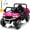 Pink, variant on 24 Volt Ride on Toys, Joyracer Ride on Dump Truck with Remote, Dump Bed, Music, Shovel, Bluetooth, Black
