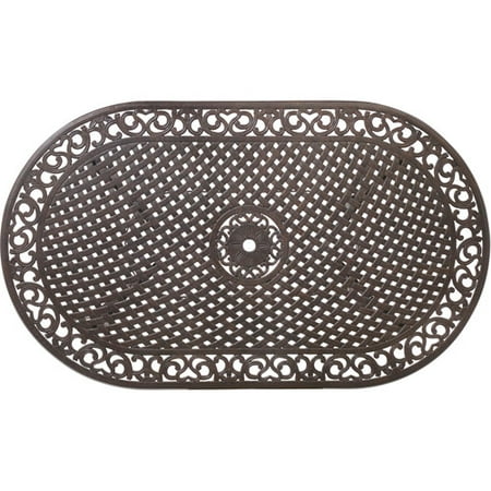 Tropitone Aluminum Oval Table - Home Styles Biscayne 72