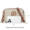 thumbnail image 4 of MKP Women Small Crossbody Shoulder Bag PU Leather Handbags Causal Purse with Tassel, 4 of 8