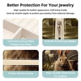 thumbnail image 3 of Easter Travel Portable Square Jewelry Box Earring Organizer Necklace Holder Bracelet Holder Display Case Decorative Box Jewelry, 3 of 6
