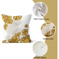 thumbnail image 3 of LAICAIW Spring Pillow Covers 20x20 Inch, Decorative Beige and Yellow Floral Farmhouse Throw Pillow Covers Square Cotton Linen Couch Pillow Cases for Home Decor, Set of 4 (No Insert Included), 3 of 7