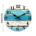thumbnail image 2 of BallsFHK Wall Clock 13 Inch Silent Non Ticking Wall Clocks Battery Operated Coastal Design Rustic Retro Decorative For Bathroom Kitchen Living Room, 2 of 2