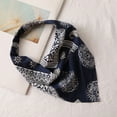 thumbnail image 4 of Bandeau Multi-Couleurs Floral Bandanas pour Cheveux Foulard pour Femmes Imprimé Triangle avec Attaches Foulard, 4 of 4