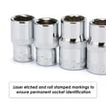 thumbnail image 3 of CASOMAN 10 Piece Impact Socket Set, 1/4" & 3/8" Drive, Deep & Shallow, 10mm, Metric, Mirror Chrome Finish, 3 of 6