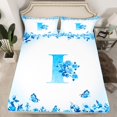 thumbnail image 2 of Erosebridal Monogrammed Bed Sheets Set Queen Size,Personalized Initial Bedding Queen Size,Letter Decoration,Ultra Soft,4 Pieces, 2 of 7