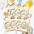 thumbnail image 4 of 10Pcs Wood Baby Wardrobe Dividers Flower Clothes Size Dividers Wreath Closet Organizers Nursery Decor from Newborn to 36 Month Hanger Baby Nursery Infant Hangers Divider for Newborn Shower Colorful, 4 of 6