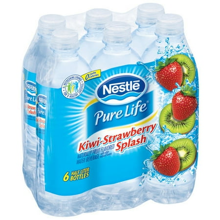 Nestle Pure Life Kiwi-Strawberry Splash Water, 16.9 Fl. Oz., 6 Count