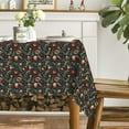 thumbnail image 4 of Indianhippie Rectangular Tablecloth 60x84 Inch, Boho Bohemian Psychedelic PeacockMandala Washable Seasonal Table Cover for Party Picnic Dinner Decor, 4 of 6