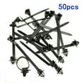 thumbnail image 3 of 50x Nylon Car Cable Tie Fastener Clips Loom Hose Clamp Fastening Zip Strap Kit, 3 of 9