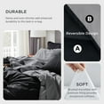 thumbnail image 3 of U by Bedsure 7-Pieces Black Comforter Bed-in-a-Bag with Comforters, Sheets, Pillowcases & Shams, Queen, 3 of 12