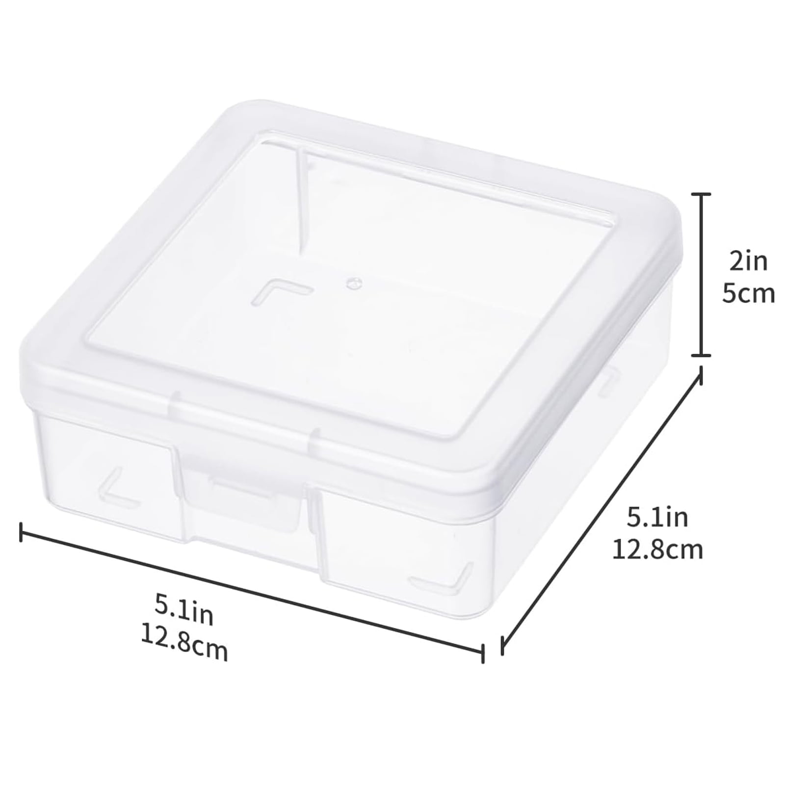 Novelinks Stackable Plastic Storage Pencil Box  Crayon Beads Jewelry, Small, 18 Count