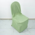 thumbnail image 5 of BalsaCircle Sage Green Solid Polyester Banquet Chair Covers Slipcovers Party Linens, 5 of 8