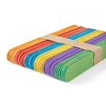 thumbnail image 4 of hand2mind Jumbo Size Vibrant Rainbow Colored Natural Wood Craft Sticks with Rounded Ends, Great for DIY Arts, 4 of 5