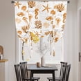 thumbnail image 4 of Tie Up Curtains for Windows Orange Jellyfish Valance Adjustable Balloon Curtain Coral Starfish Seahorse Tie Up Shades for Kitchen Living Room Bedroom Privacy Curtain Drape 34x45 Inch, 4 of 9