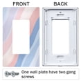 thumbnail image 3 of Yayeee Rocker Switch Wall Plate 1-Gang 4.6"x2.9" Home Decorative Outlet Cover, Abstract Blue, 3 of 6