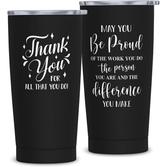Employee Appreciation Gifts 20oz Tumbler, Thank You Gifts for Men, Appreciation Gift for Coworker, Gift for Male Employees, Thank You tumbler for Volunteer Teacher Nurse