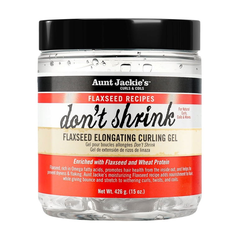 3 pack) Aunt Jackie's Curls & Coils Don't Shrink Flaxseed 3 pack) Aunt Jackie's Curls & Coils Don't Shrink Flaxseed