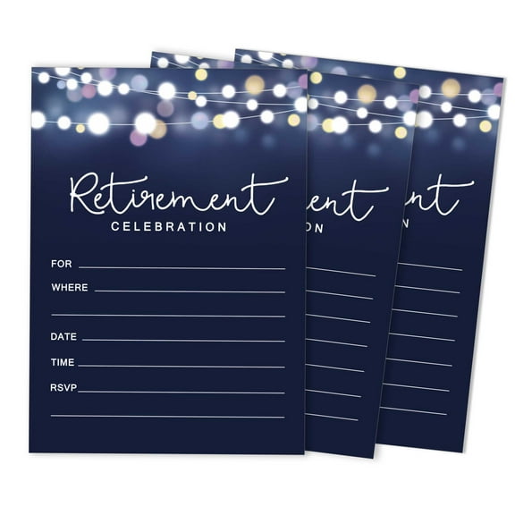 Inkdotpot Pack Of 30, Join Us Invitations With Envelopes, Retirement Party Celebration Invite Cards Fill-In Style Party Supplies 5 X 7 Inches