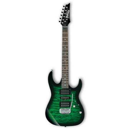 Ibanez GRX70QA Electric Guitar (Transparent Green