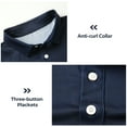 thumbnail image 4 of Golf Polo Shirts For Men Short Sleeve Lightweight, Navy Blue Collar Shirt Men Dry Moisture Wicking Performance Outdoor Casual S, 4 of 9