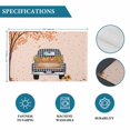 thumbnail image 6 of Fall Truck Placemats Set of 8, Thanksgiving Tree Maple Leaf Pumpkins Sunflower Placemats for Dining Table, Place Mats for Kitchen Tabletop, Waterproof Wipeable Dining Table Mats Set, 6 of 9