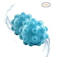 thumbnail image 1 of Boules de Séchage Réutilisables, Accélérer le Séchage, Enlever Statique, Ramollissement, Bleu, 2Pcs, 1 of 7