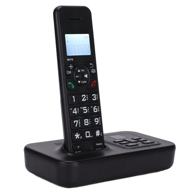 Teléfono De Mano Inalámbrico, Teléfono Inalámbrico Muestra LCD Gran Capacidad De Almacenamiento Para La Oficina Para El Hogar Para Negocios